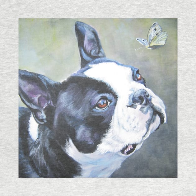 Boston Terrier Fine Art Painting by LASHEPARD